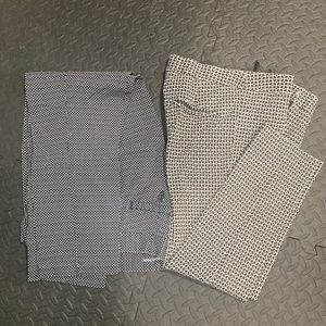 BUNDLE printed size 4 skinny ankle pants